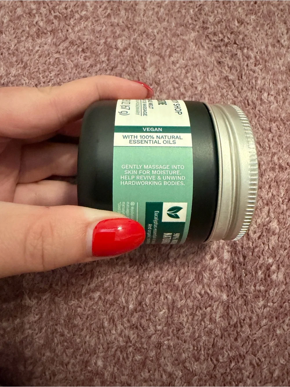 The Body Shop Breathe Massage Melt - brand new